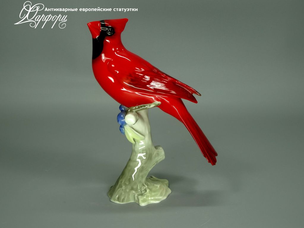 Купить фарфоровые статуэтки Hutschenreuther, Красный кардинал, Германия
